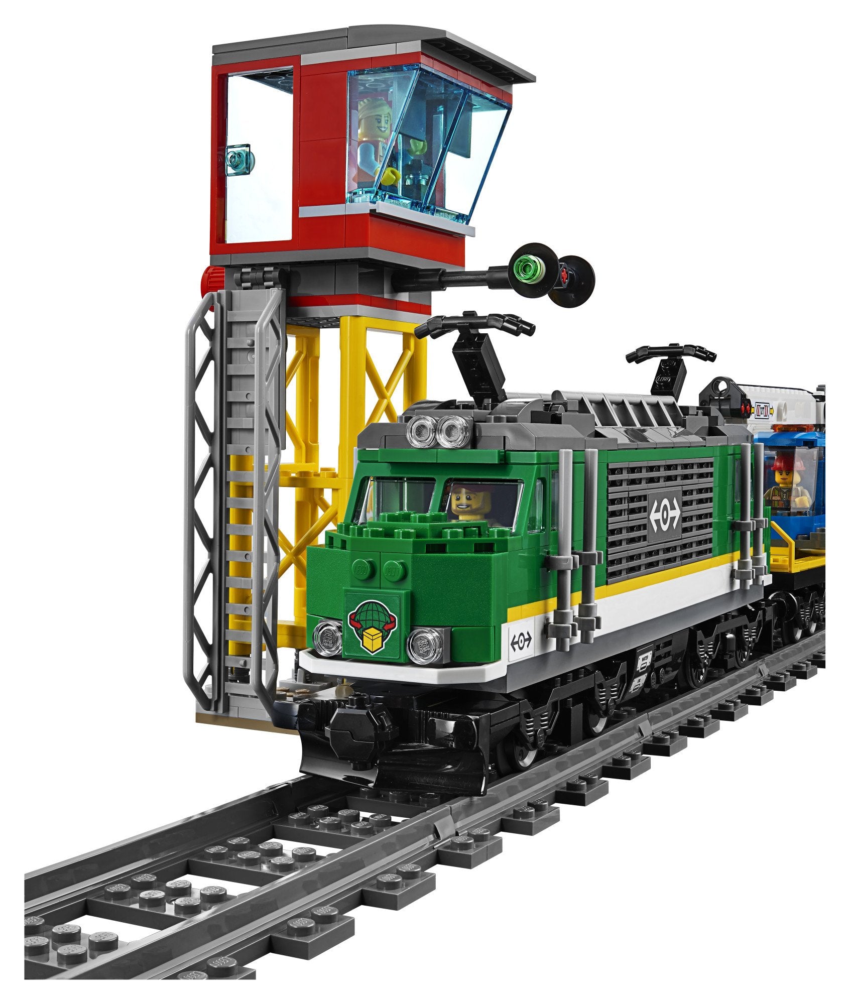 LEGO City Cargo Train forklift lifting forks for loading missions
