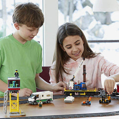 LEGO City Cargo Train gold bars and money bills add believable cargo elements.