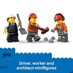 LEGO City Cement Mixer Truck accessories support role play with tools