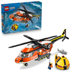 LEGO City Coast Guard Helicopter 60503 front view for imaginative rescue play