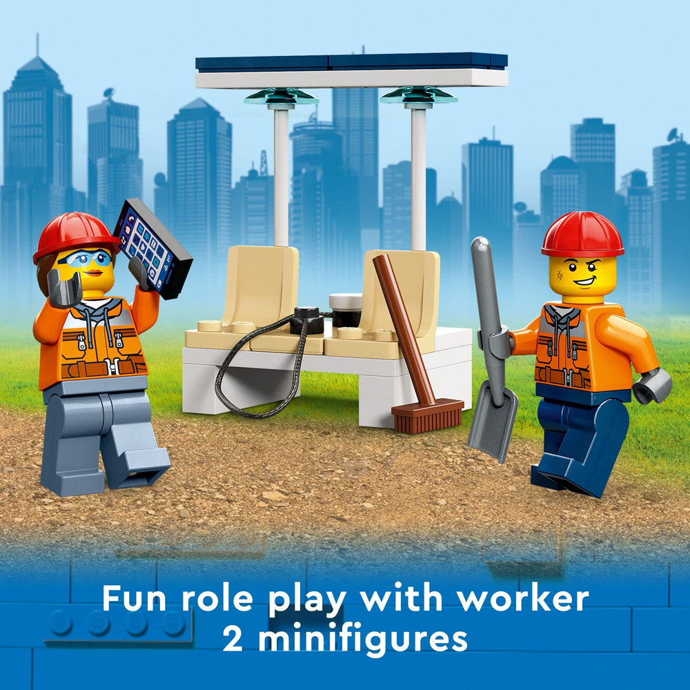 LEGO City Construction Digger packaging and guide simplify setup and start of play