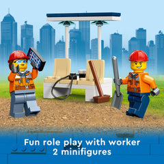 LEGO City Construction Digger packaging and guide simplify setup and start of play