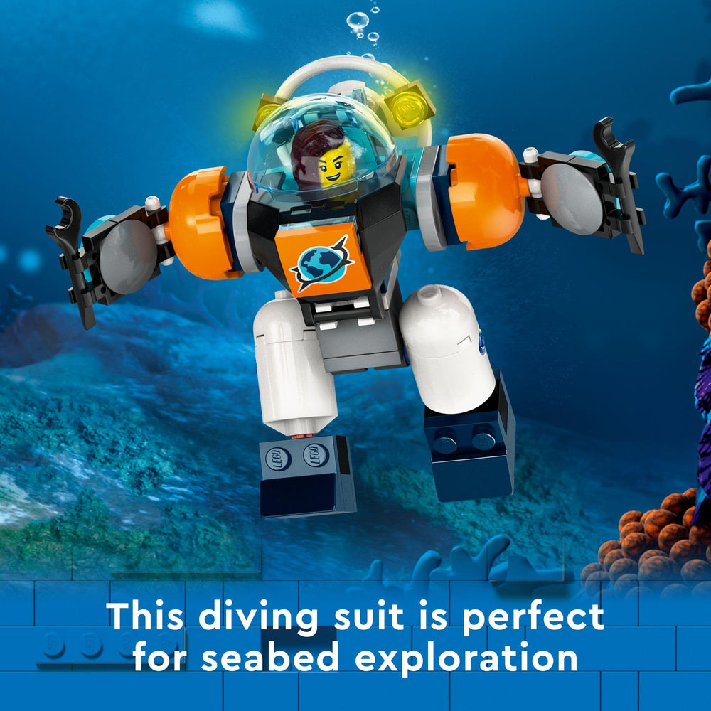 LEGO City Deep-Sea Explorer Submarine shipwreck setting sparks treasure-hunting stories
