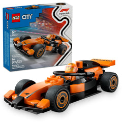 LEGO City F1 Driver McLaren race car toy with aerodynamic design for fast racing play