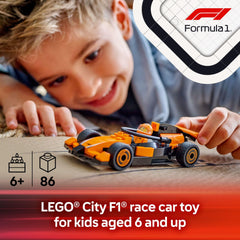 McLaren F1 race car LEGO set with slick tires for imaginative tracks