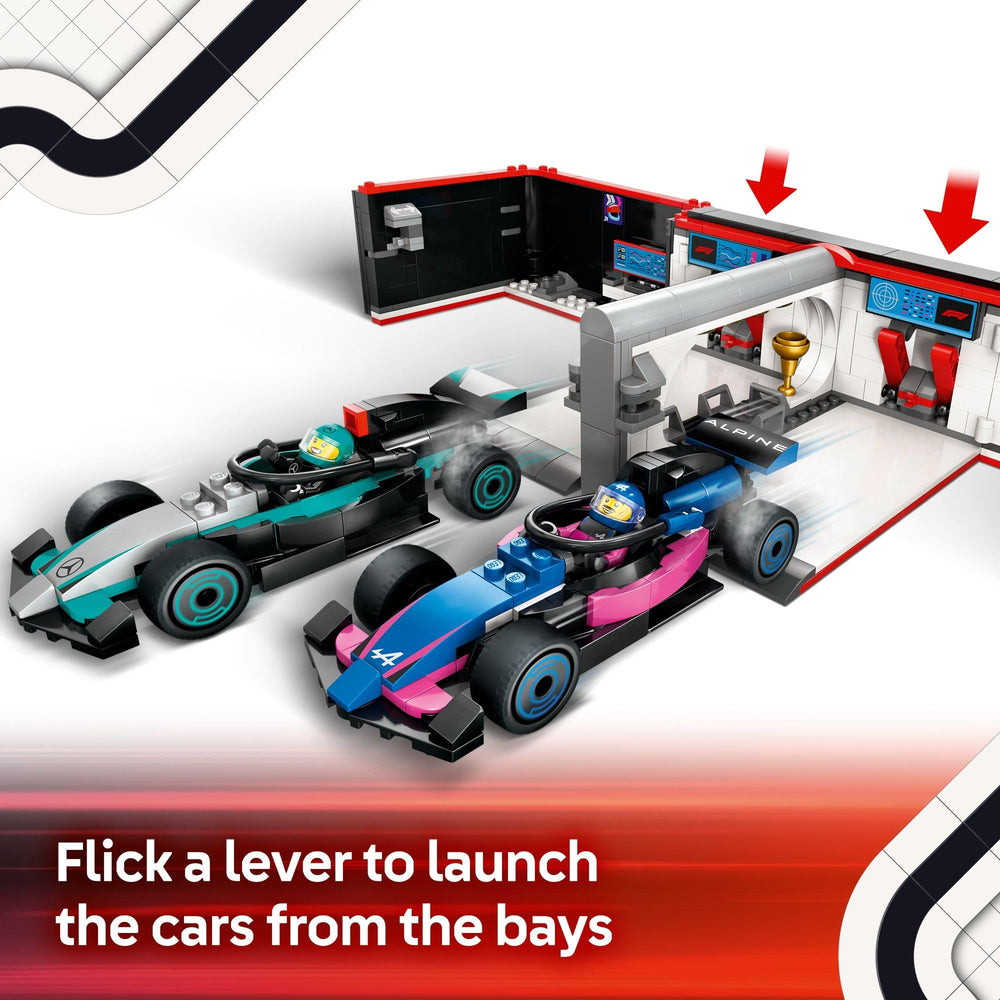 LEGO City F1 mechanic minifigures enhance team play