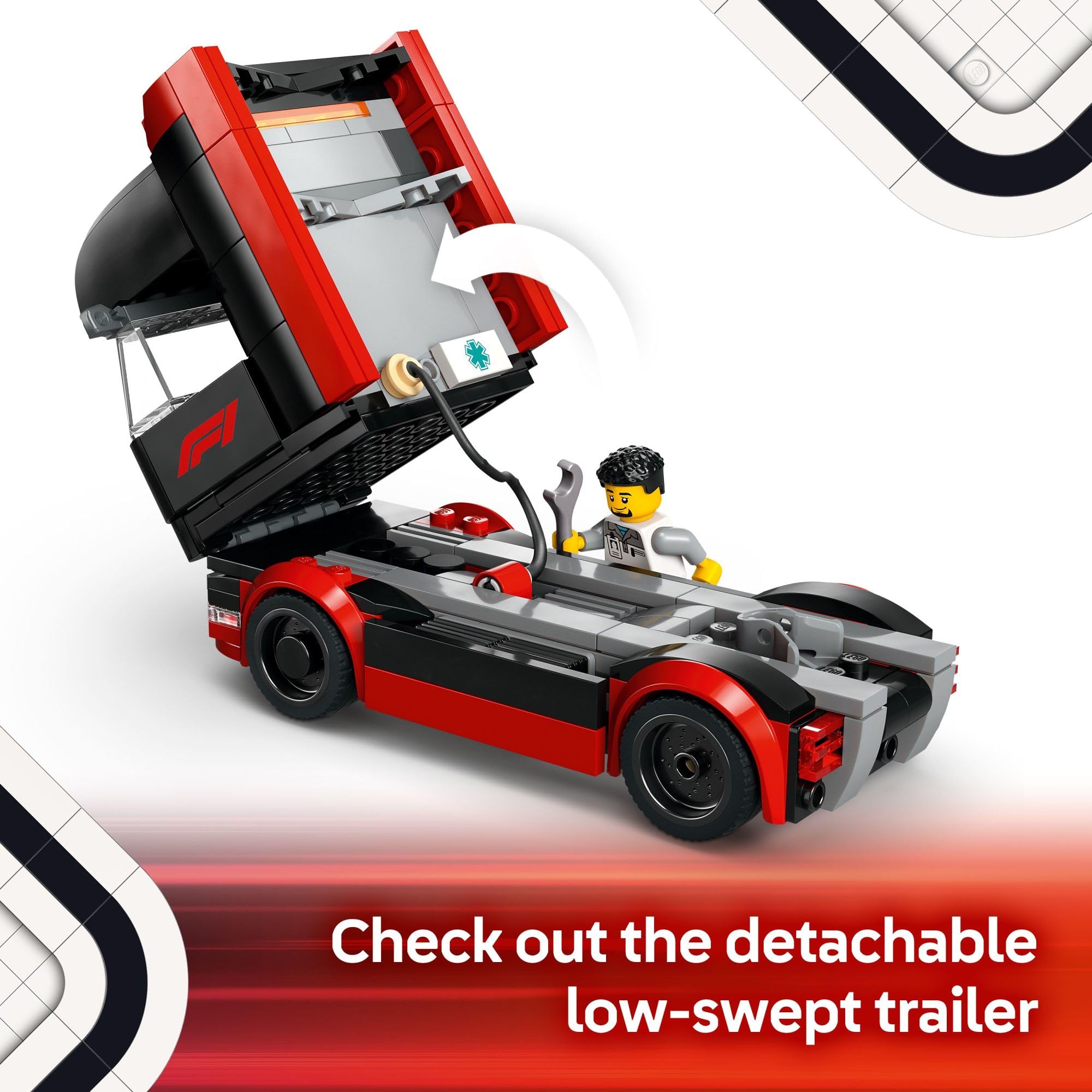 LEGO City F1 RB20 car highlights a fast RB20 racer