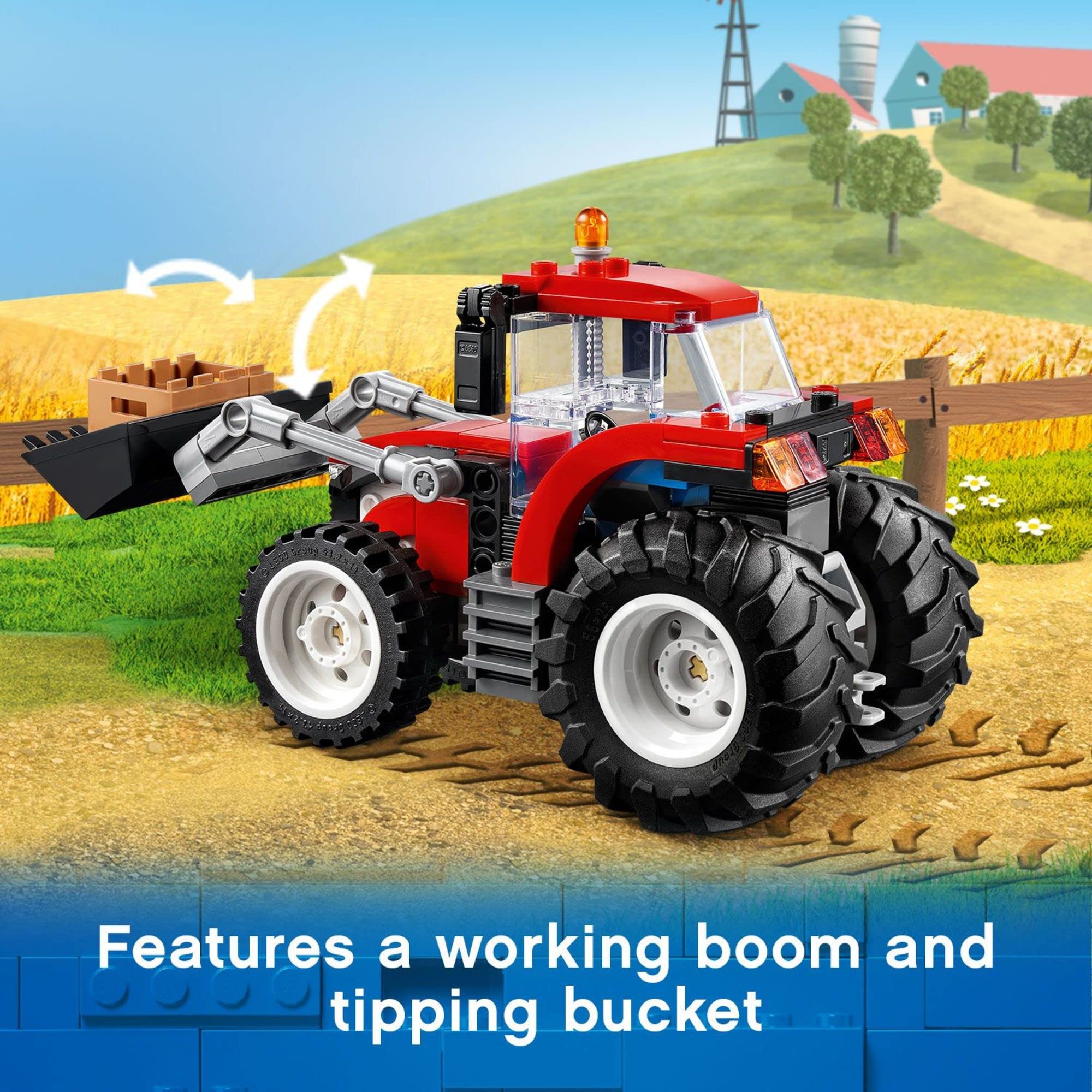 LEGO City farmer minifigure introduces role-play farming stories.