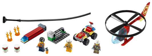 LEGO City Fire Helicopter Response 60248 rescue ATV for dynamic pursuit scenarios