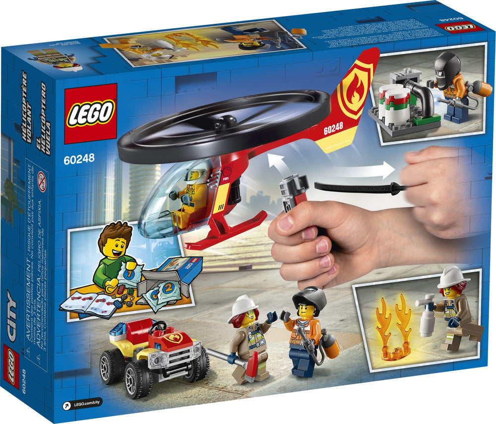LEGO City Fire Helicopter Response 60248 minifigures support action-packed firefighting stories