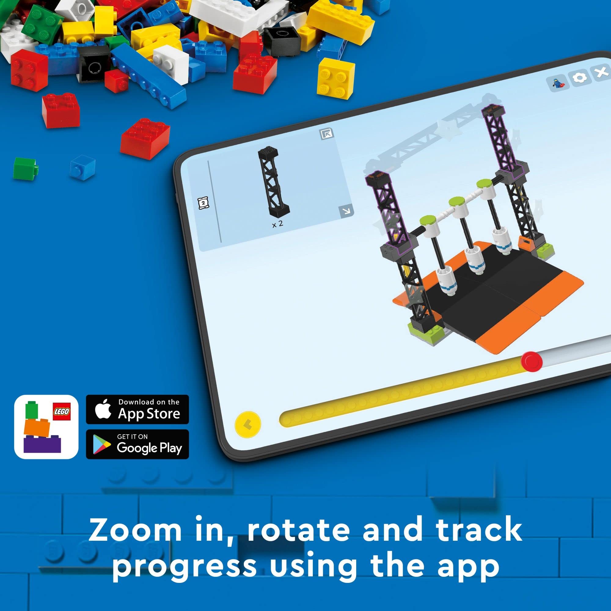 LEGO City Fire Rescue Boat 60373 builder app guide prompts digital building play