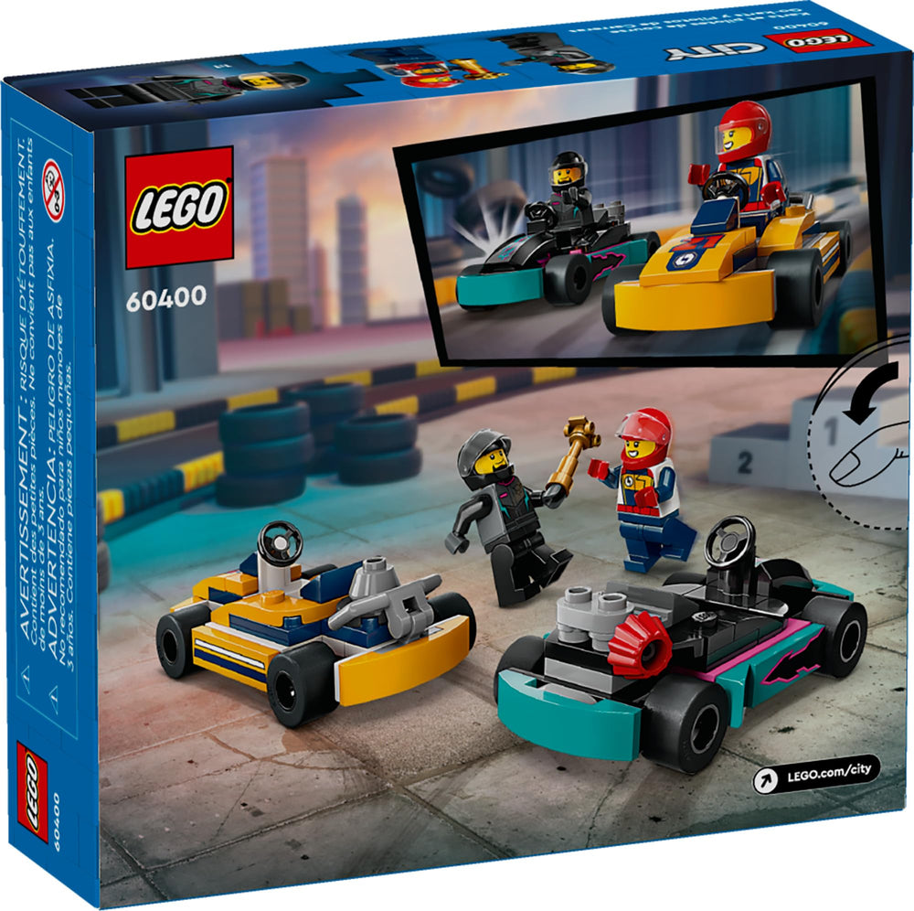 LEGO City Go-Karts gift idea for curious young racers.