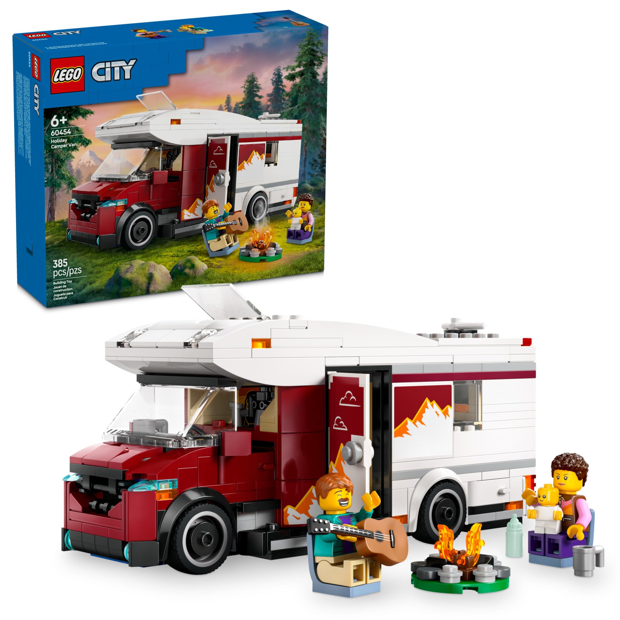 LEGO City Holiday Adventure Camper Van interior open space for imaginative play