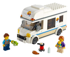 Baby, Mum and Dad minifigures ready for family camping adventures