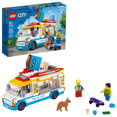 LEGO City Ice Cream Van 60253 front view ready for imaginative play and storytelling