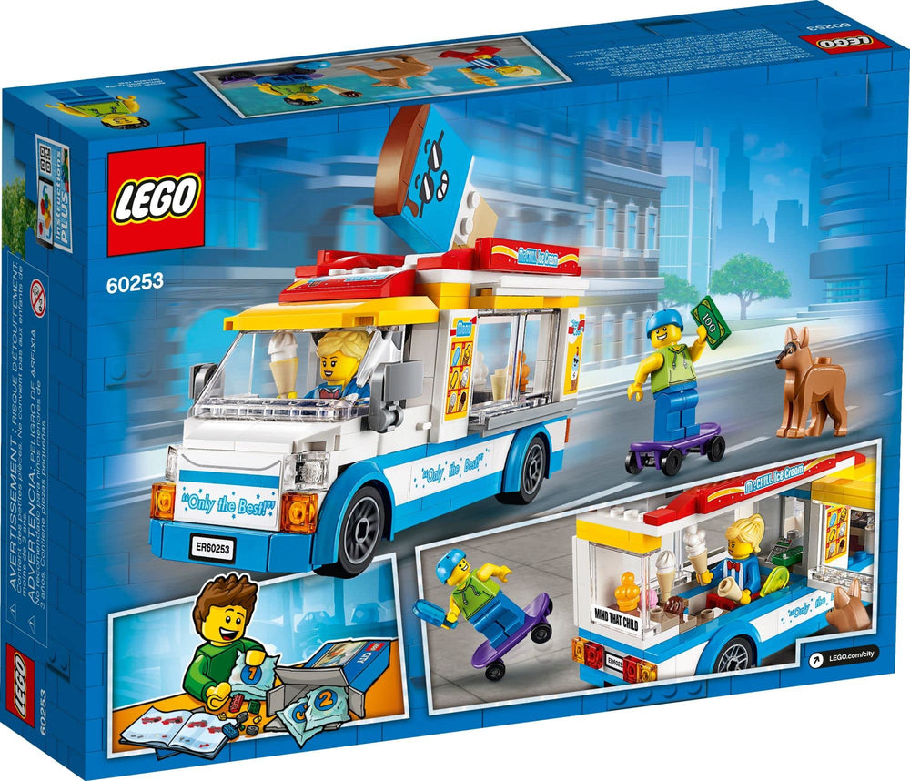 LEGO City Ice Cream Van 60253 skateboard action and playful tricks for kids