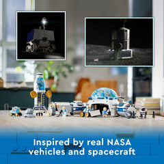 LEGO City Lunar Research Base moon buggy supports fast exploration and imaginative play