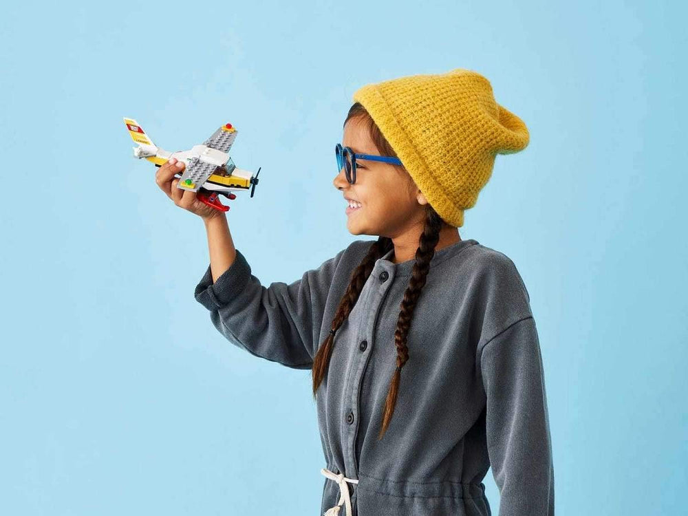 LEGO City Mail Plane tail decal adds authentic styling