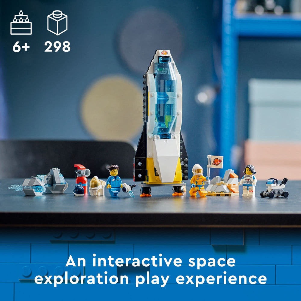 LEGO City Mars Exploration Rover image highlighting hands-on building and digital missions