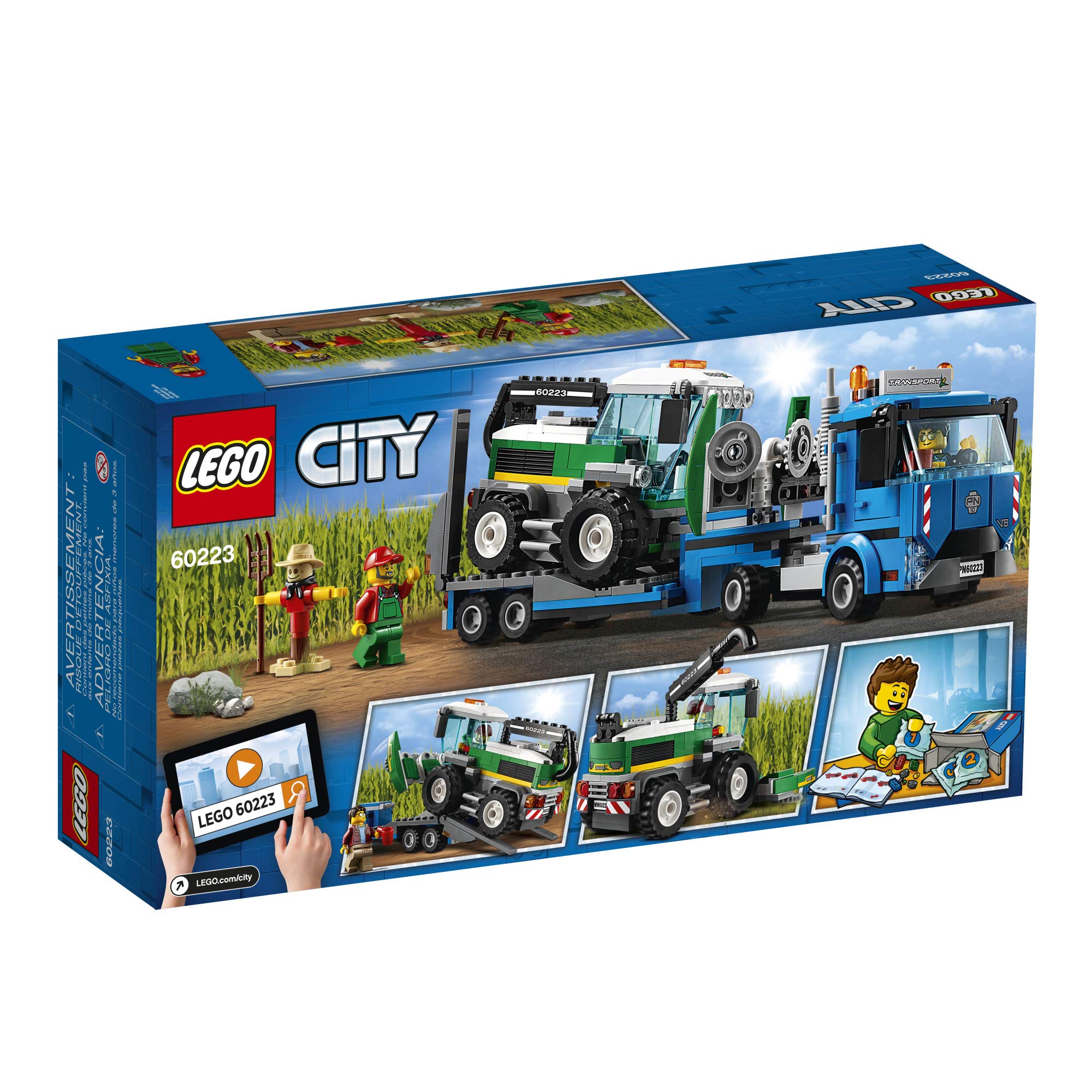 LEGO City minifigures with truck and trailer for role-play