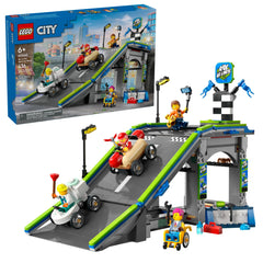 LEGO City No Limits Race Car Ramp Track showing the towering ramp for exciting pretend racing.
