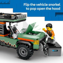 LEGO City Off-Road 4x4 Mountain Truck working winch assists climbs