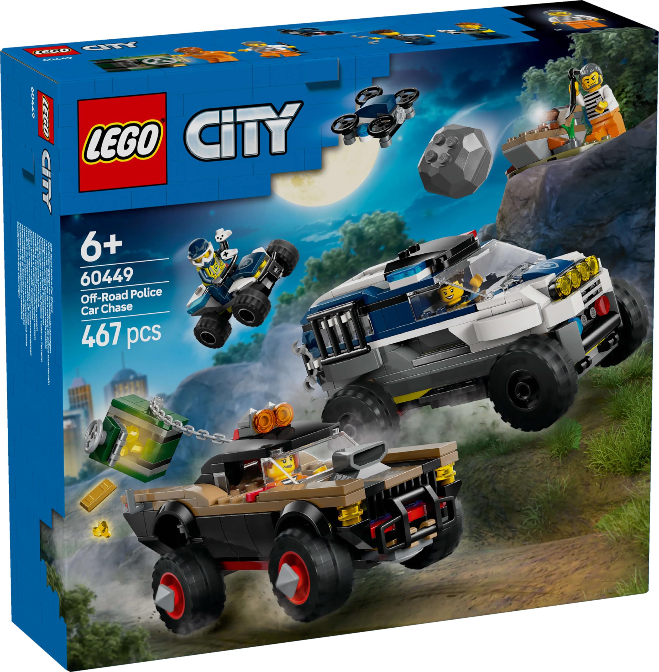 LEGO City Off-Road Police Chase Accessories Expand play options.