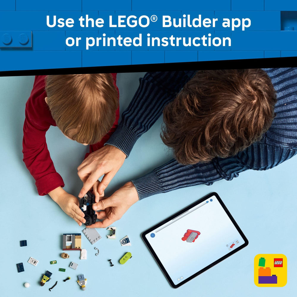 LEGO City Open mini-ATM with money for imaginative money-handling scenarios