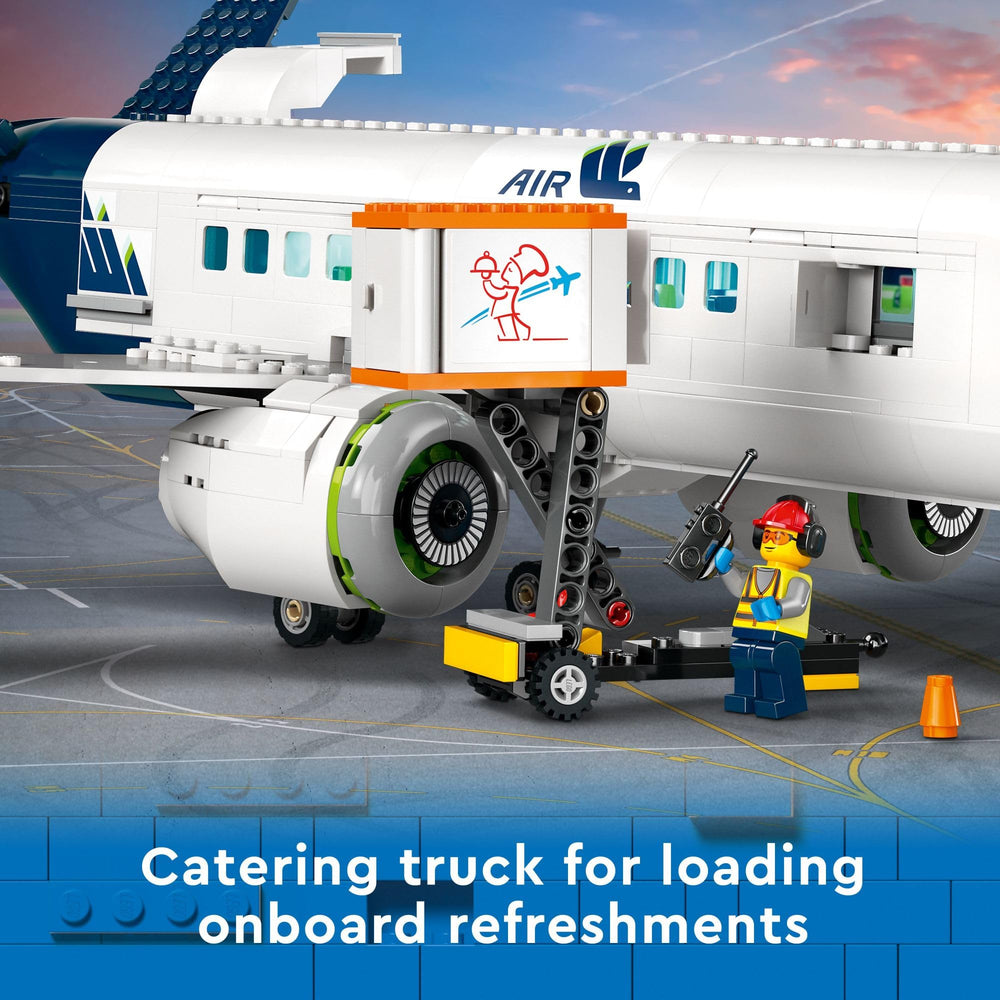 LEGO City Passenger Airplane 60367 catering truck adds realistic ground support