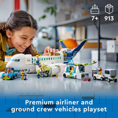 LEGO City Passenger Airplane 60367 interior seating area encourages imaginative travel scenes