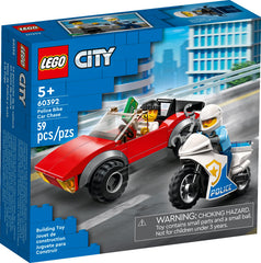 LEGO City Police Bike Chase officer minifigure ready for action
