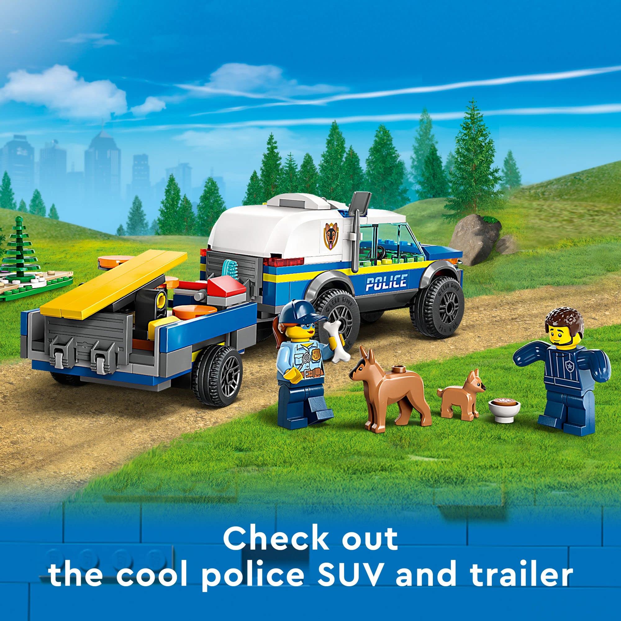 LEGO City police dog training jump bar adds agility play to scenarios