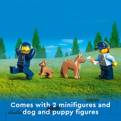 LEGO City police dog training puppy figures add character and storytelling to playtime