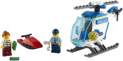 LEGO City Police Helicopter 60275 cockpit detail highlights accessible minifigure seating