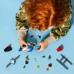 LEGO City Police Helicopter 60275 minifigs in scene encourages role-play stories