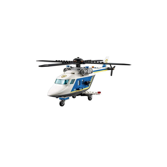 LEGO City Police Helicopter Chase magnet function highlights magnet lift in action.