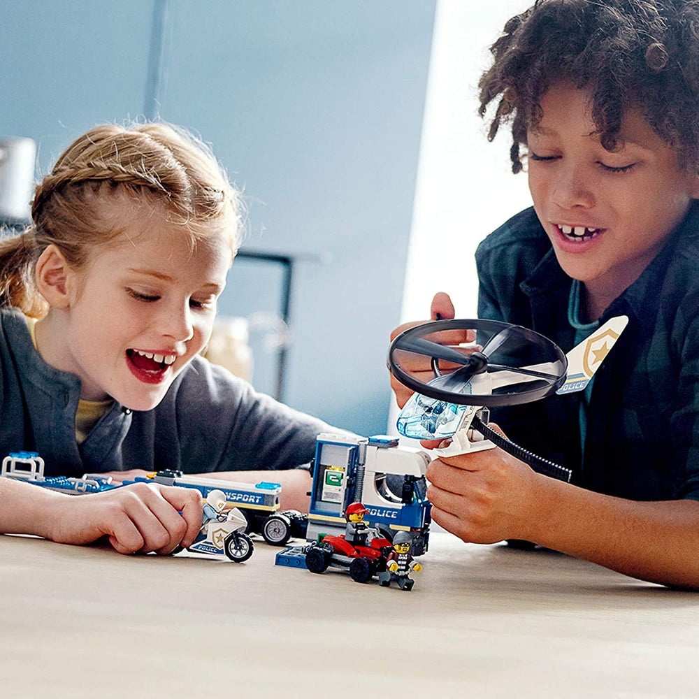 LEGO City Police Helicopter Chase mobile prison cell for containment play