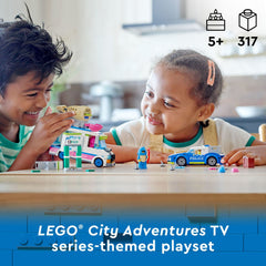 LEGO City police interceptor vehicle helps kids reenact exciting chase scenarios.