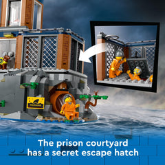 LEGO City Police Prison Island interior details invite storytelling in control rooms.