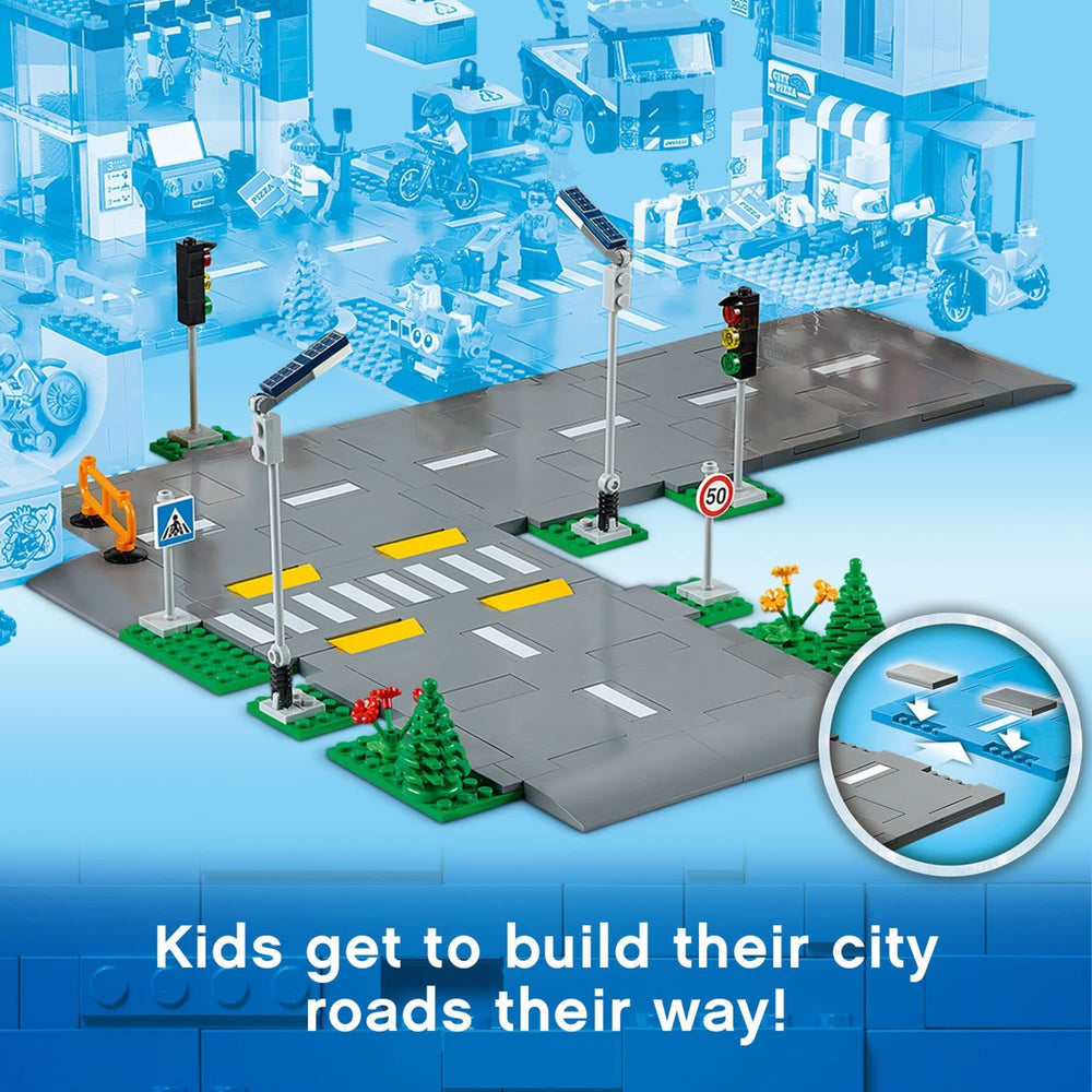 LEGO City Road Plates 60304 crosswalk for safe pedestrian-like play