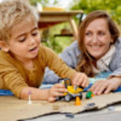 LEGO City Roadwork Truck 60284 traffic cones for safe construction scenes