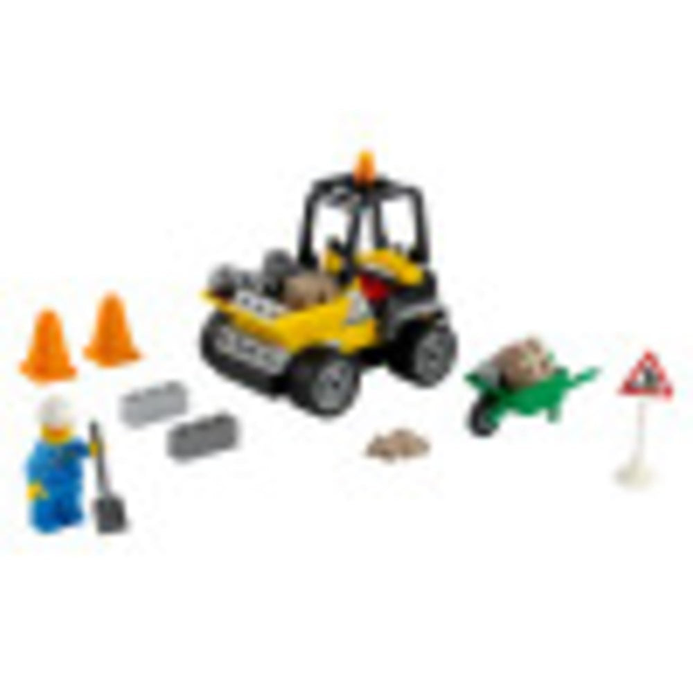 LEGO City Roadwork Truck 60284 wheelbarrow for hands-on role play