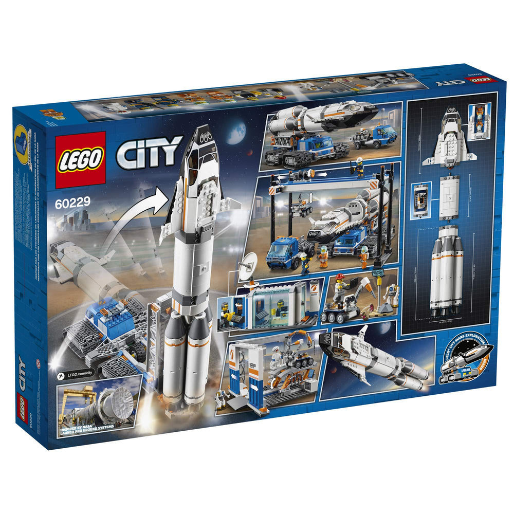 LEGO City Rocket Assembly launch control room supports mission planning scenes