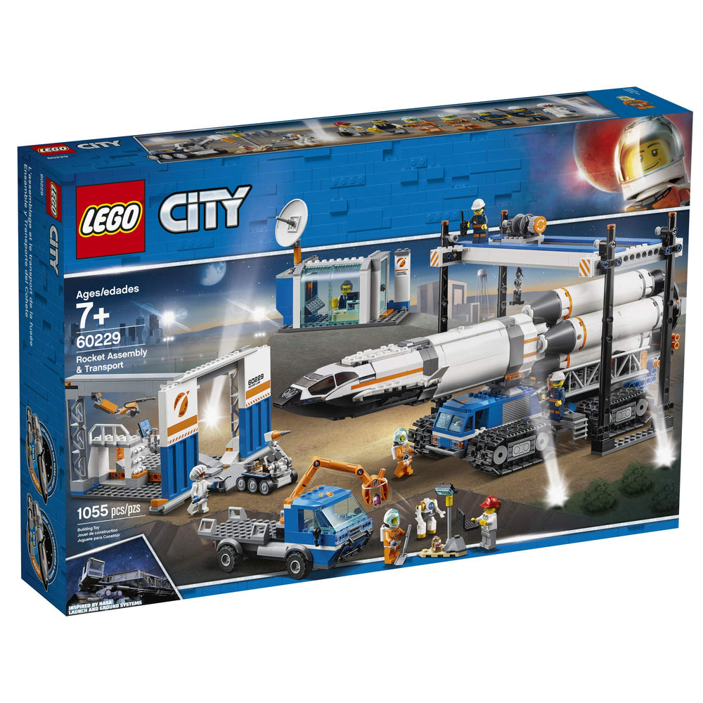 LEGO City Rocket Assembly rover with extending arm for exploration play