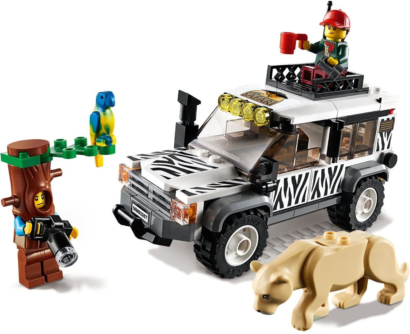Two LEGO City explorers with binoculars and camera for safari scenes