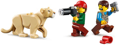 Lioness and parrot figures add authentic wildlife detail to pretend safaris