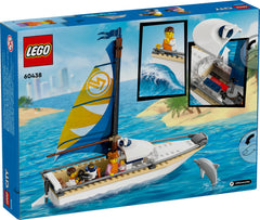 LEGO City Sailboat detailed parts close-up highlight sturdy construction