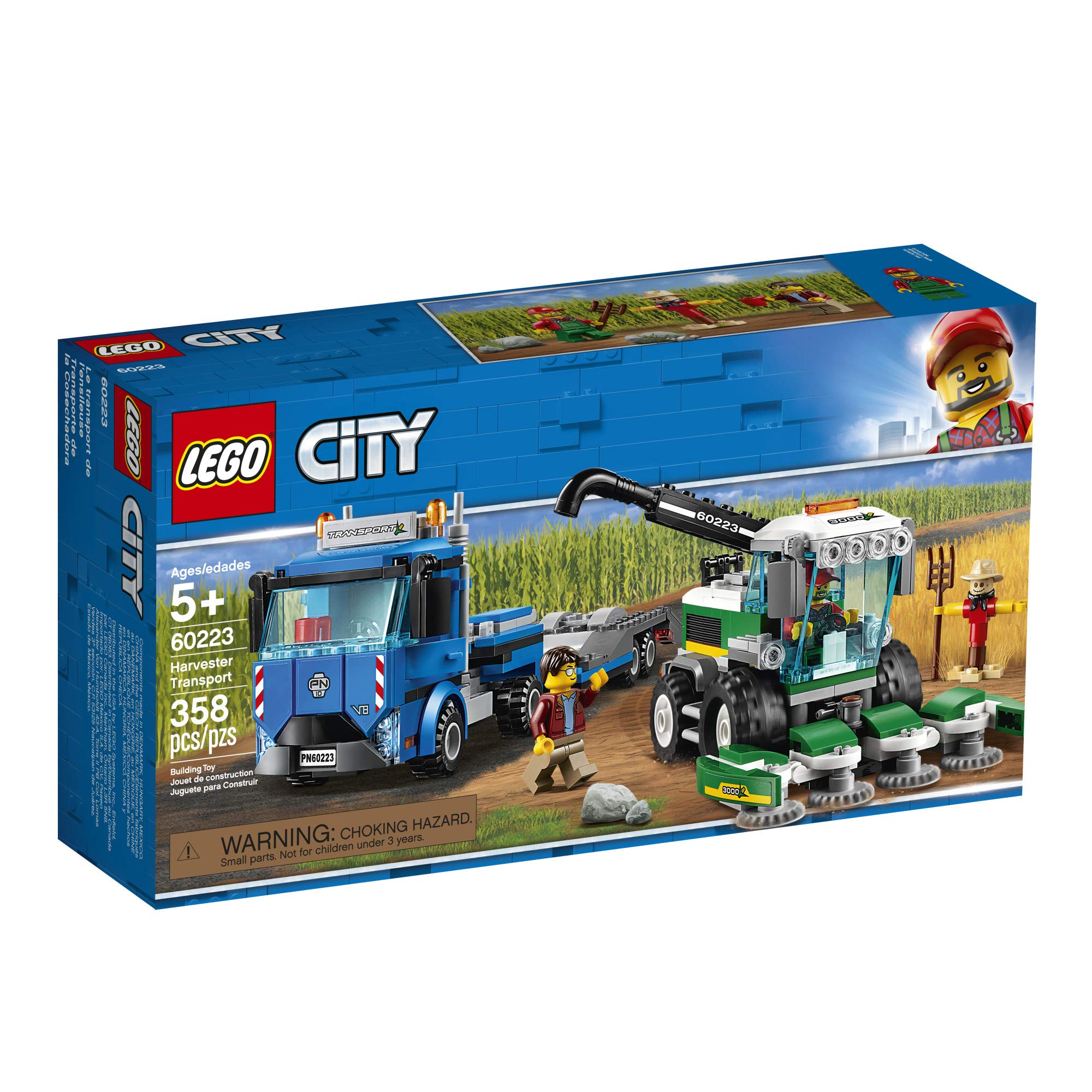 LEGO City scarecrow figure in a countryside farming scene