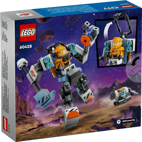 LEGO City Space Mech large feet improve stability during explorations