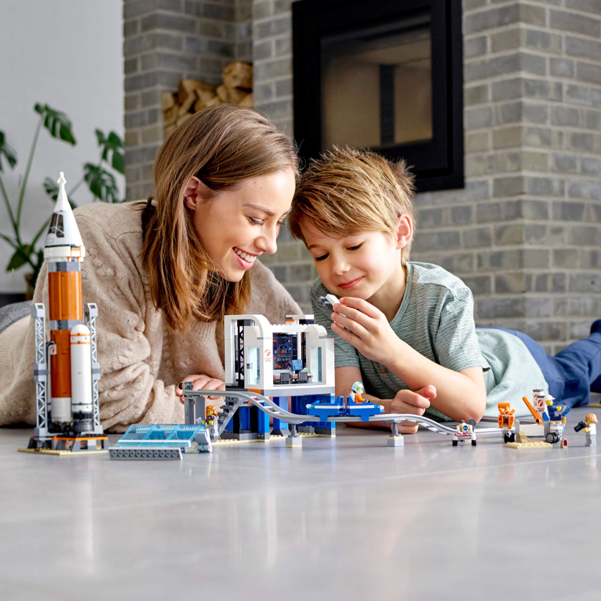 LEGO City Deep Space Monorail and Training Area supports mission-style transport play